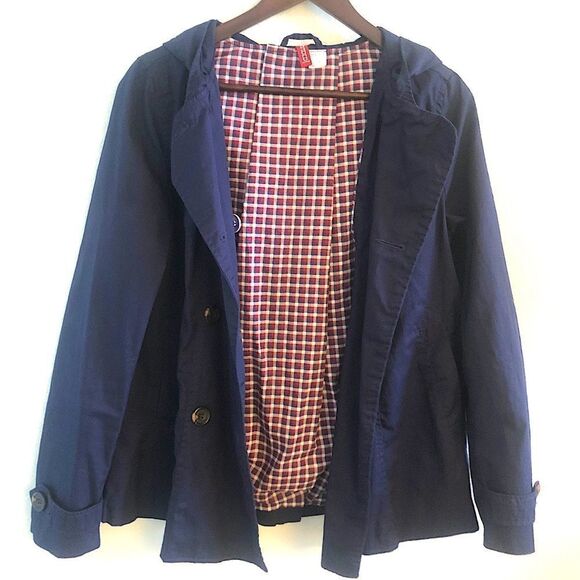 H&M Jackets & Blazers - Divided H&M double breasted hooded jacket size 6